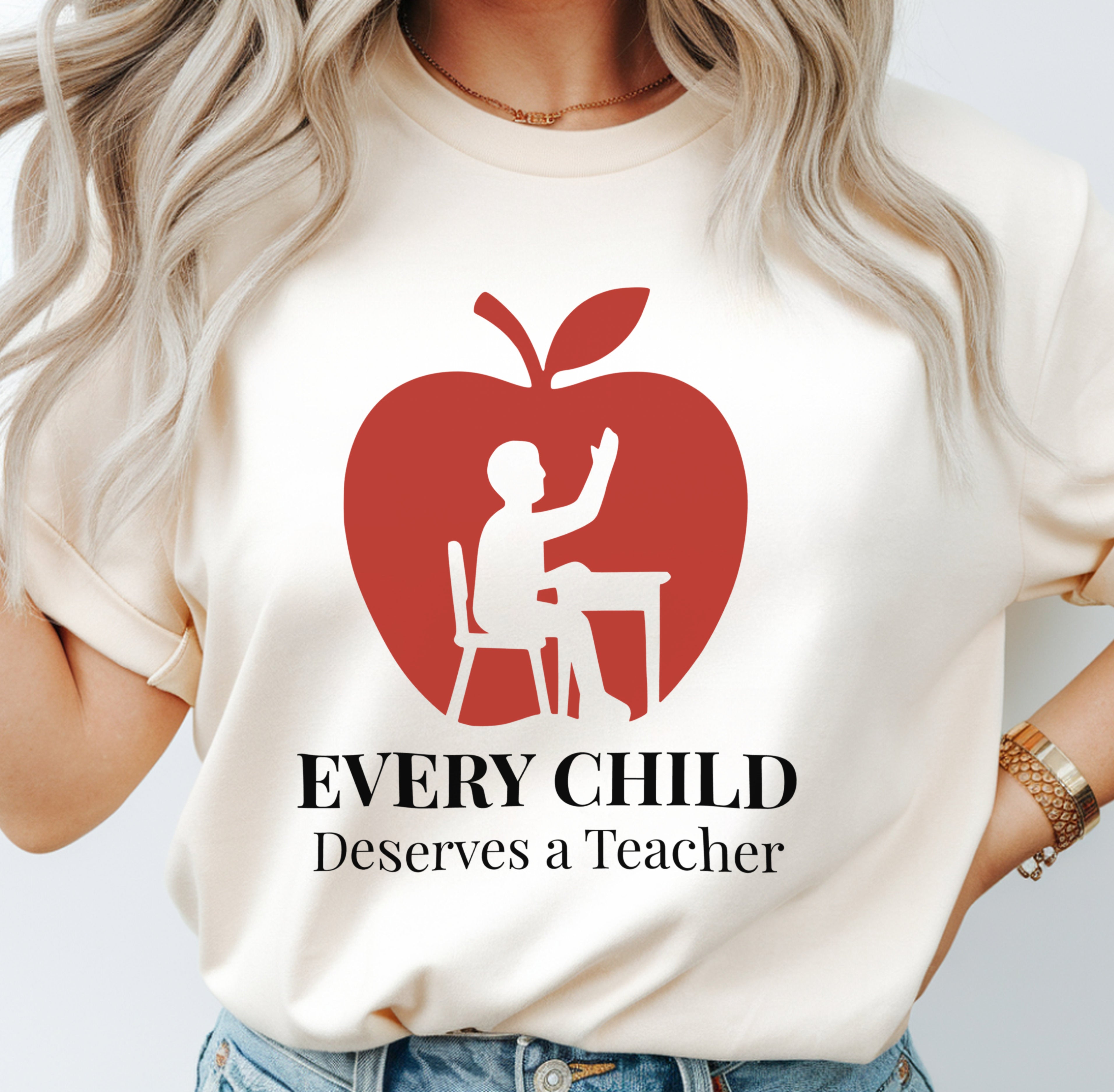 Every Child Deserves a Teacher | Advocacy Teacher Shirt | Premium Comfort Colors 1717 Vintage Tee