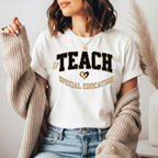 I Teach Special Education Shirt | Leopard Print Teacher Tee | SPED Teacher Appreciation Top
