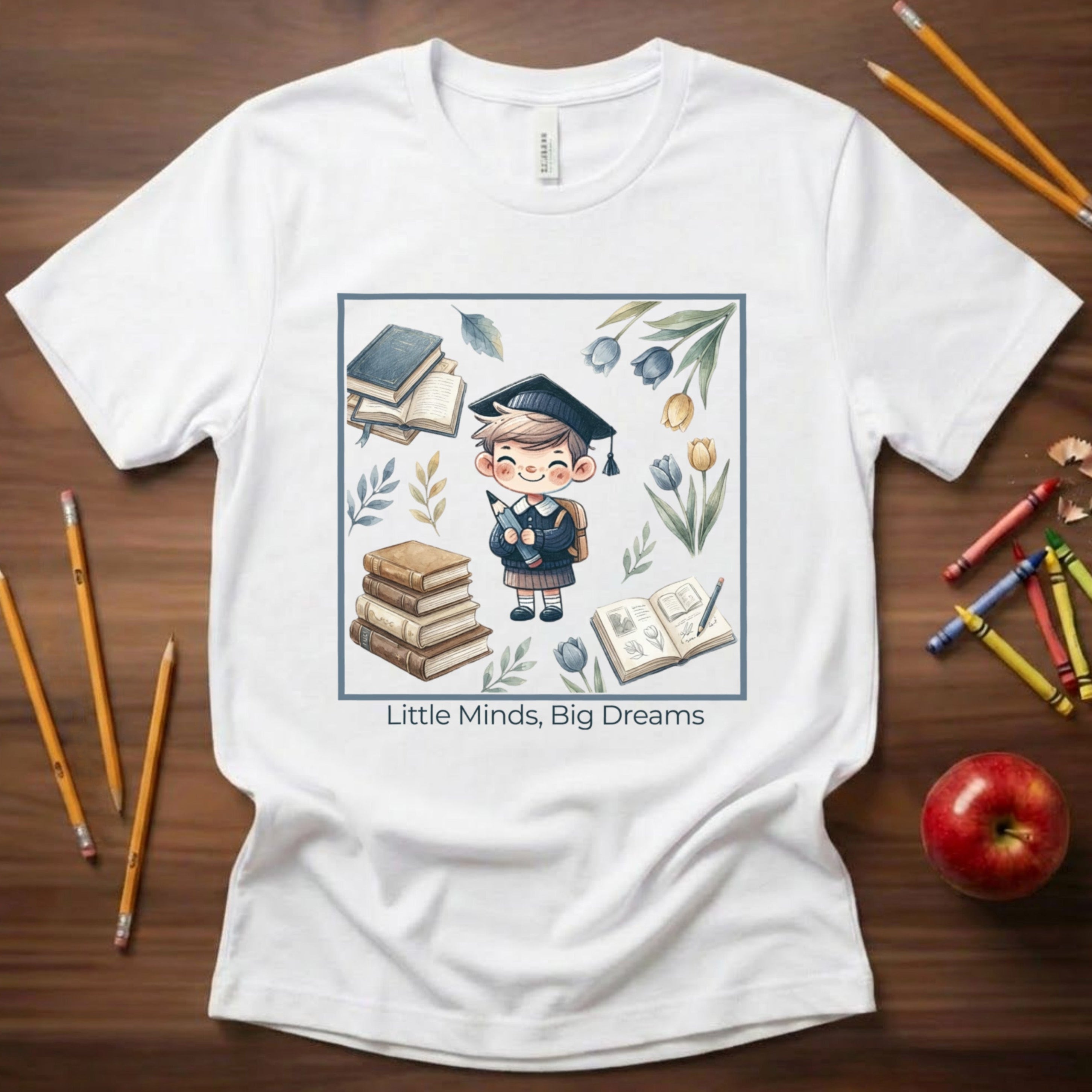 Little Minds Big Dreams Shirt | Preschool & Kindergarten Graduation Tee | Bella Canvas 3001