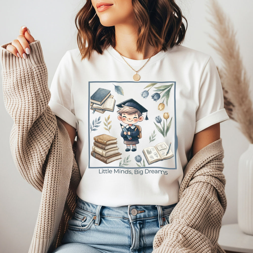 Little Minds Big Dreams Shirt | Preschool & Kindergarten Graduation Tee | Bella Canvas 3001