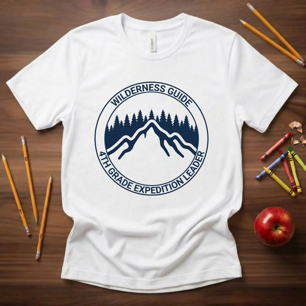 4th Grade Expedition Leader Teacher Shirt | Wilderness Guide Tee | Bella Canvas 3001