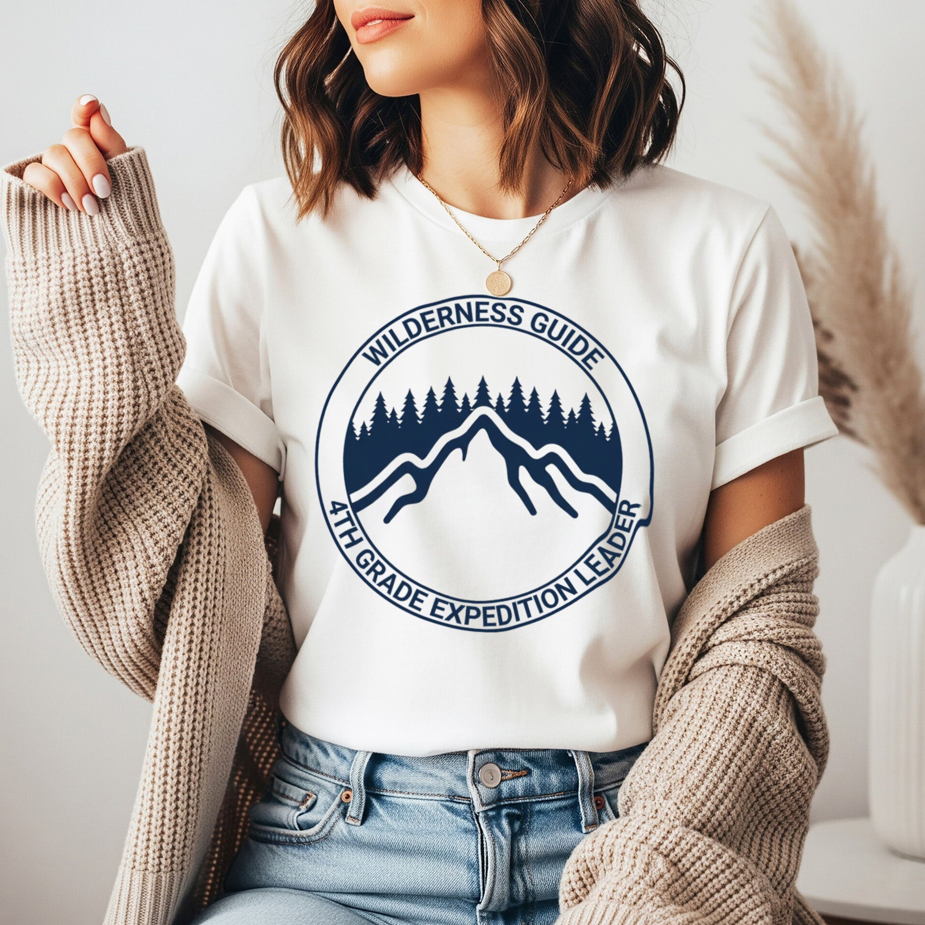 4th Grade Expedition Leader Teacher Shirt | Wilderness Guide Tee | Bella Canvas 3001