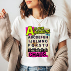A Is for Audacity Teacher Shirt | Funny Teacher Humor Tee | Teacher Gift Idea