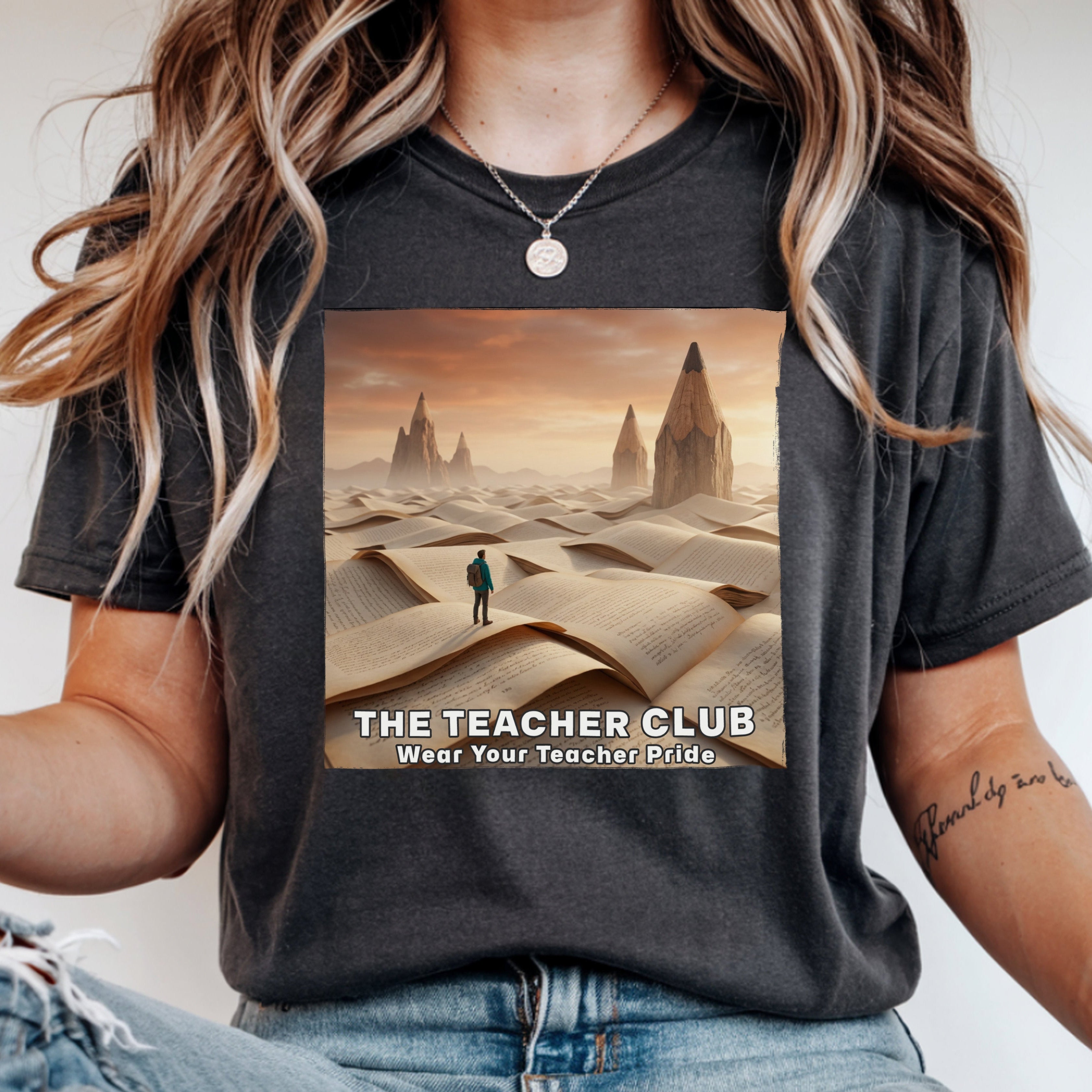 The Teacher Club Shirt | Cinematic Book Dunes Teacher Tee | Bella Canvas 3001