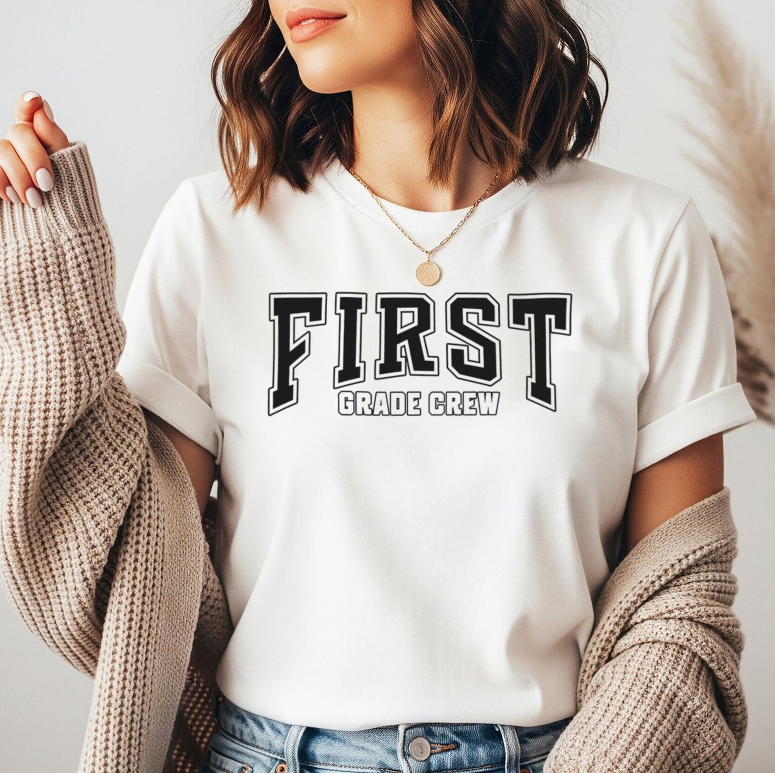 First Grade Crew Shirt | Cute First Grade Teacher Shirt | Teacher Team Gift