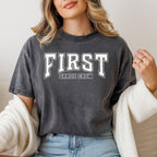 First Grade Crew Shirt | Varsity Style Grade Level Team Tee | Premium Teacher Tee
