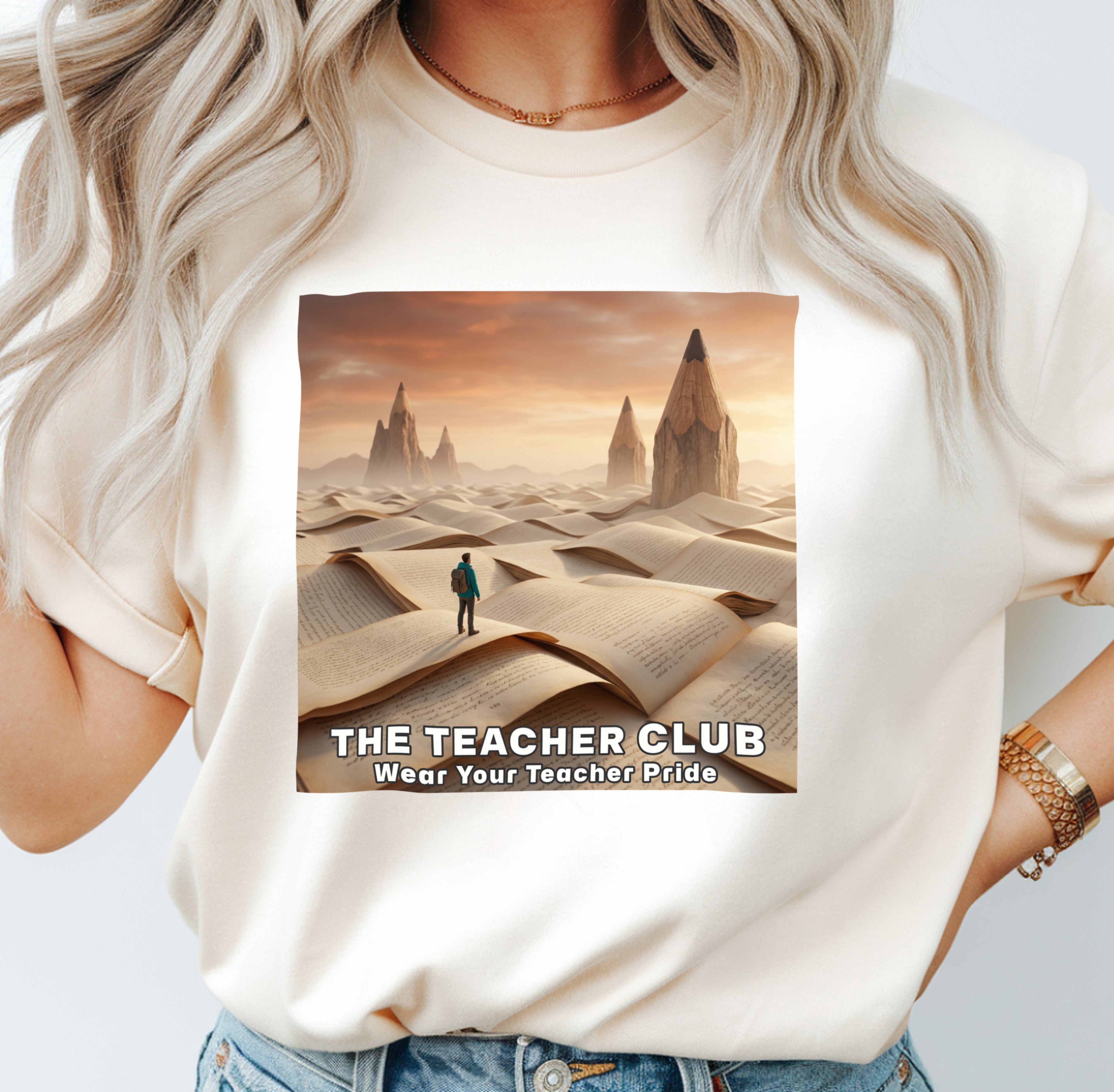 The Teacher Club Shirt | Cinematic Book Dunes Teacher Tee | Bella Canvas 3001