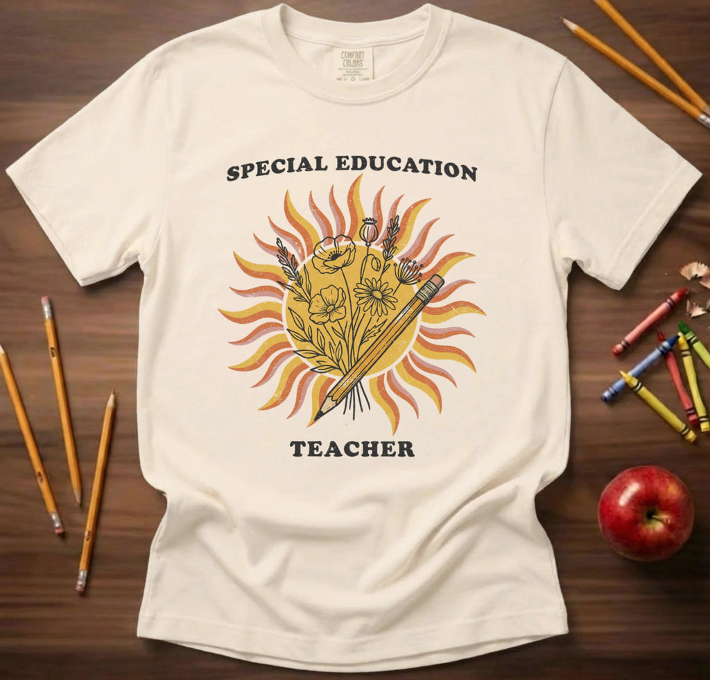Special Education Teacher Sun Shirt | Retro SPED Sunshine Tee