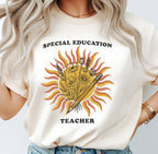 Special Education Teacher Sun Shirt | Retro SPED Sunshine Tee