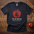 Teaching Shapes the Future | Inspirational Teacher Shirt | Bella Canvas 3001