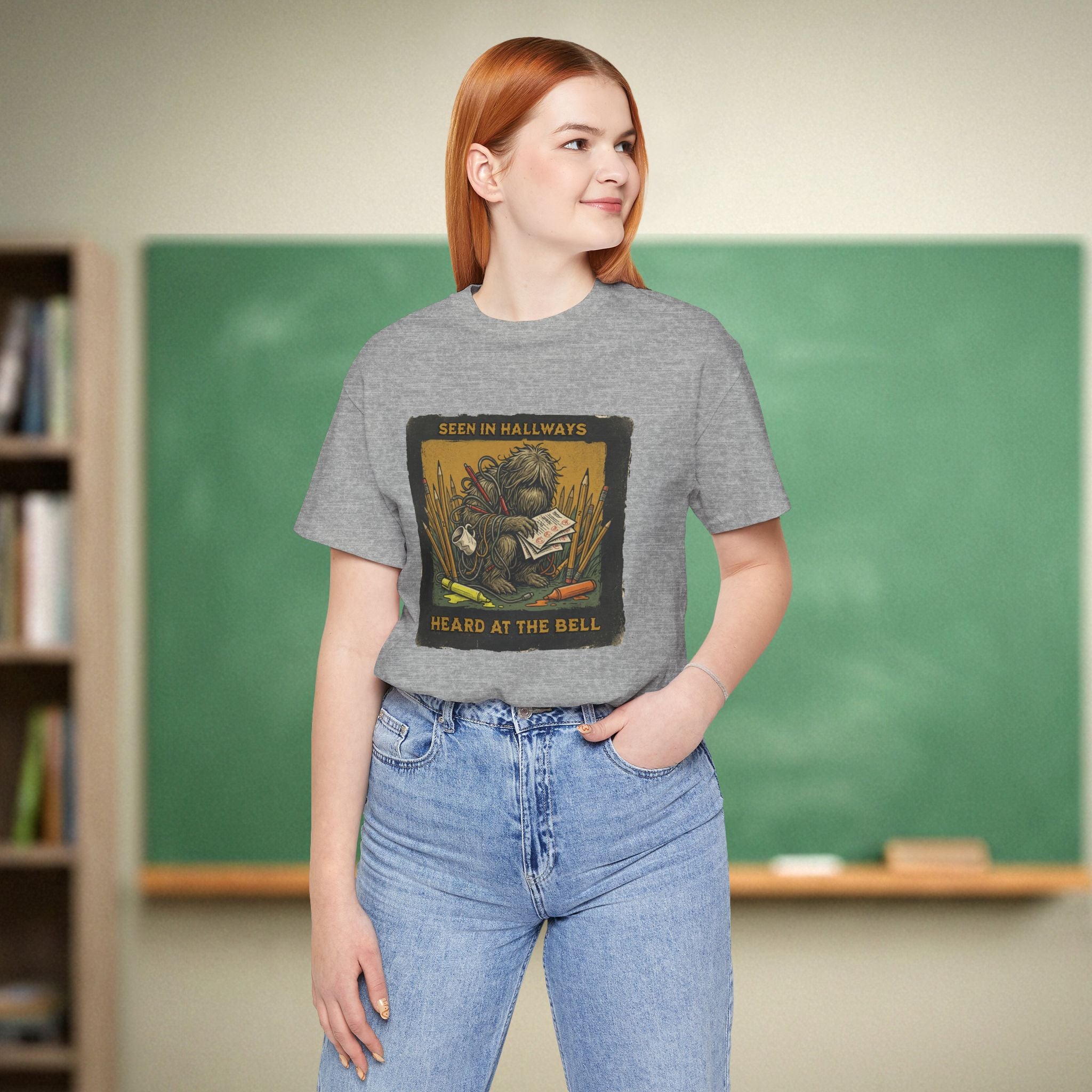 Teacher Cryptid Shirt | Seen in Hallways Heard at the Bell Tee | Bella Canvas 3001