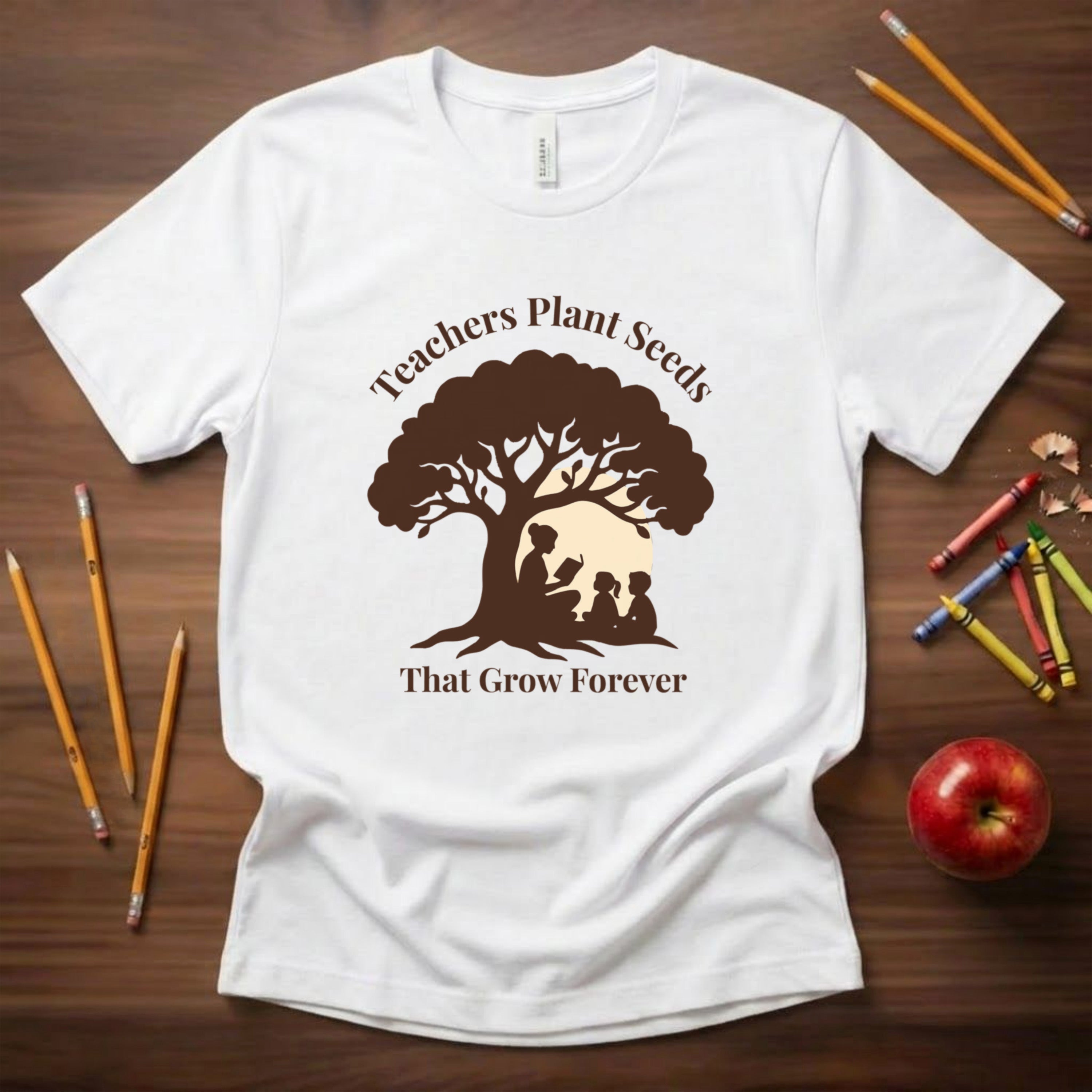 Teachers Plant Seeds That Grow Forever Shirt | Inspirational Teacher Gift Tee | Literacy & Growth