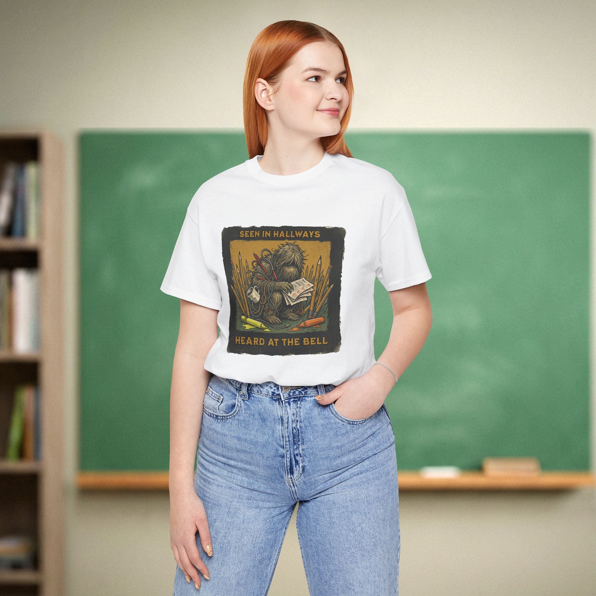 Teacher Cryptid Shirt | Seen in Hallways Heard at the Bell Tee | Bella Canvas 3001
