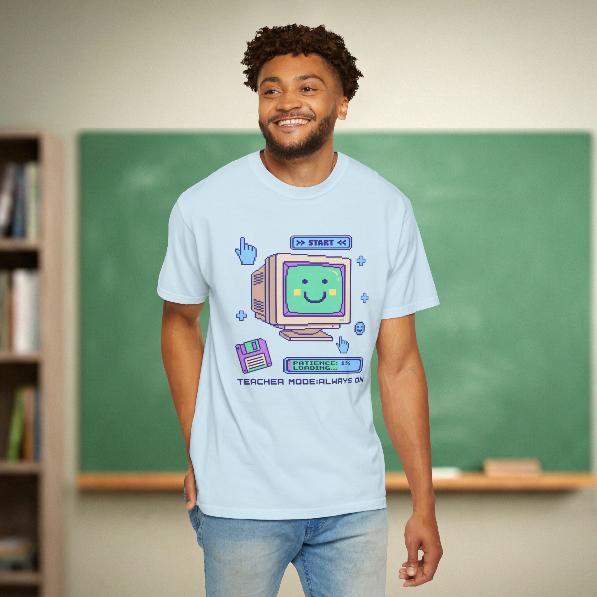 Teacher Mode Always On Shirt | Retro Computer Teacher Tee