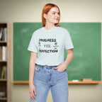 Progress Over Perfection Teacher Shirt | Growth Mindset Teacher Tee | Bella Canvas 3001