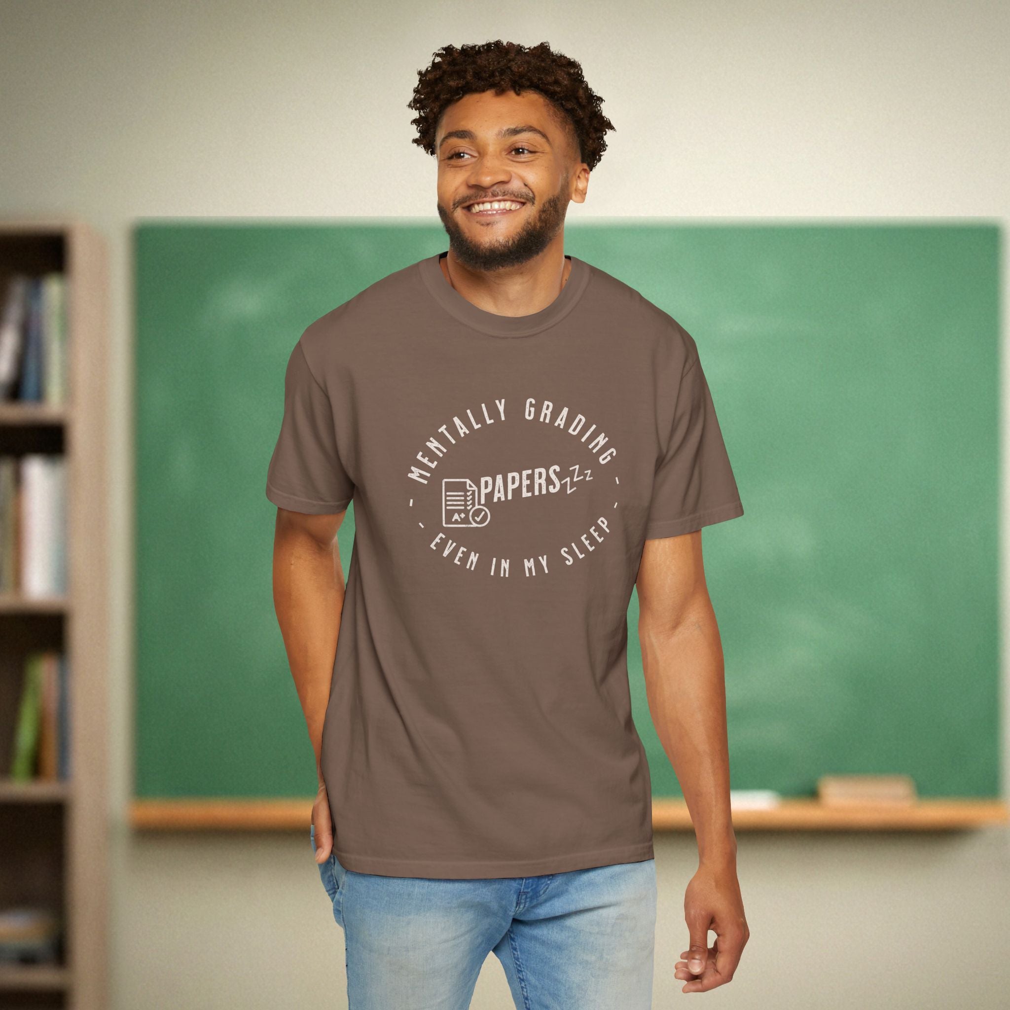 Mentally Grading Papers in My Sleep Teacher Shirt | Funny Grading Tee | Funny Teacher Tee