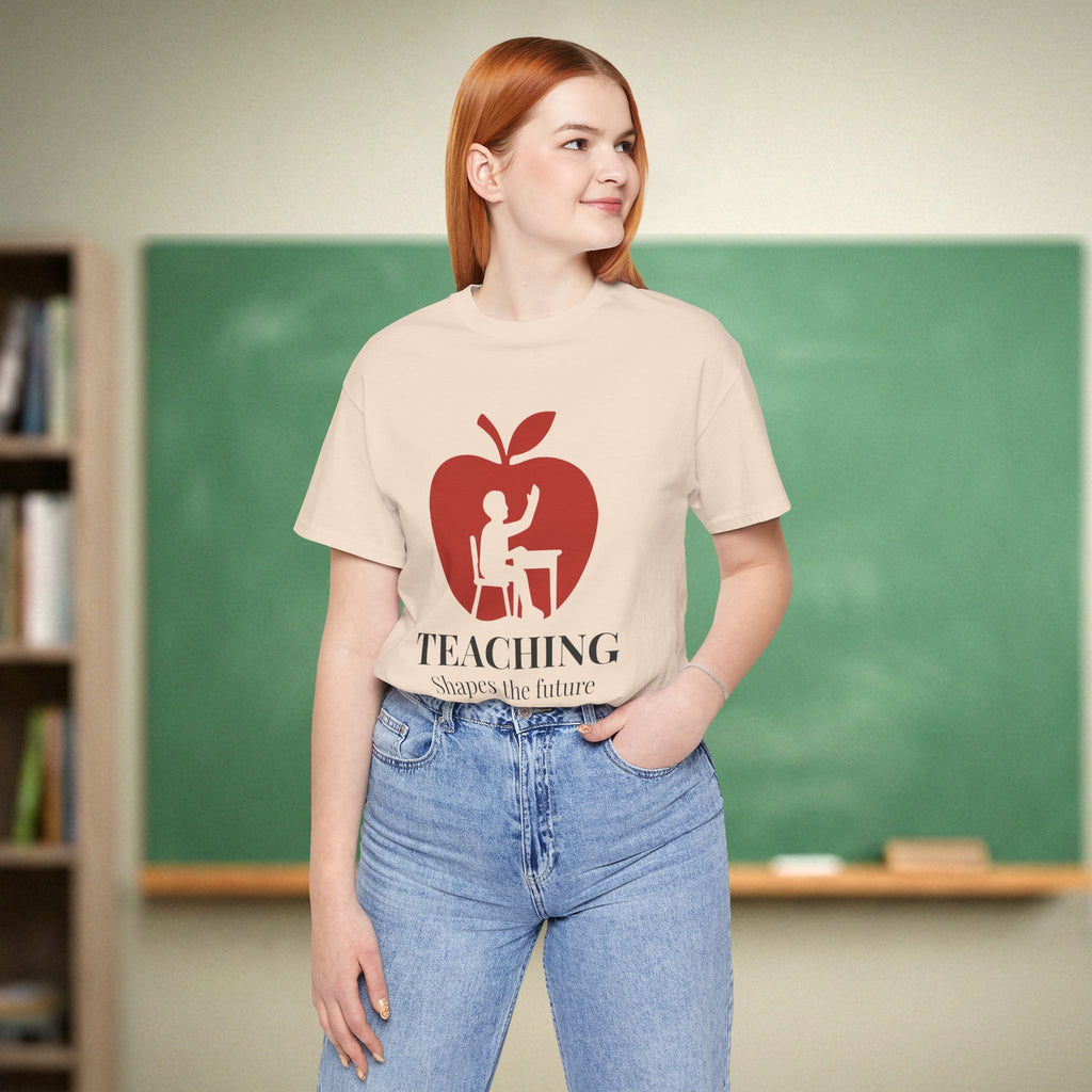 Teaching Shapes the Future | Inspirational Teacher Shirt | Bella Canvas 3001