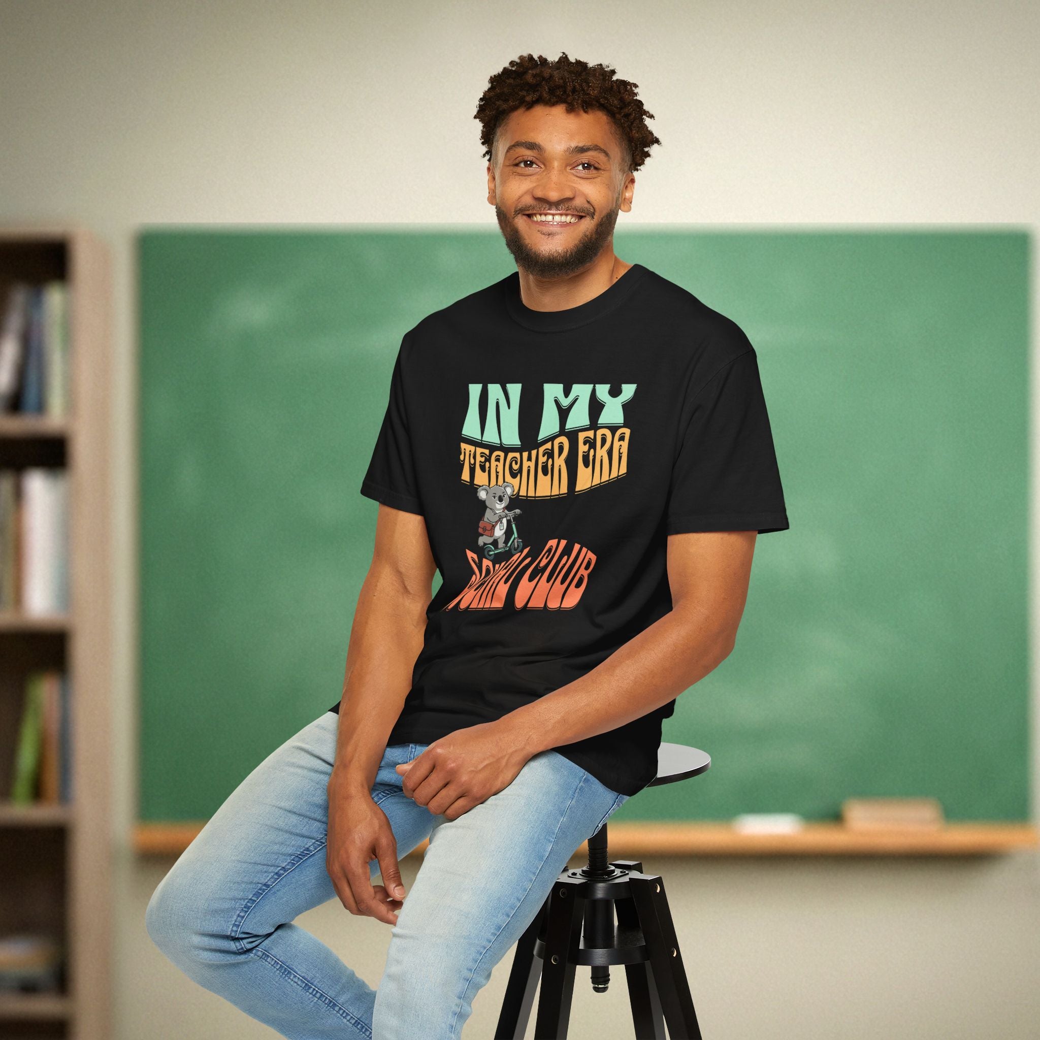 In My Teacher Era Koala Shirt | Retro Teacher Social Club Tee | Groovy Mascot Teacher Shirt | Premium Comfort Colors 1717 Vintage Tee