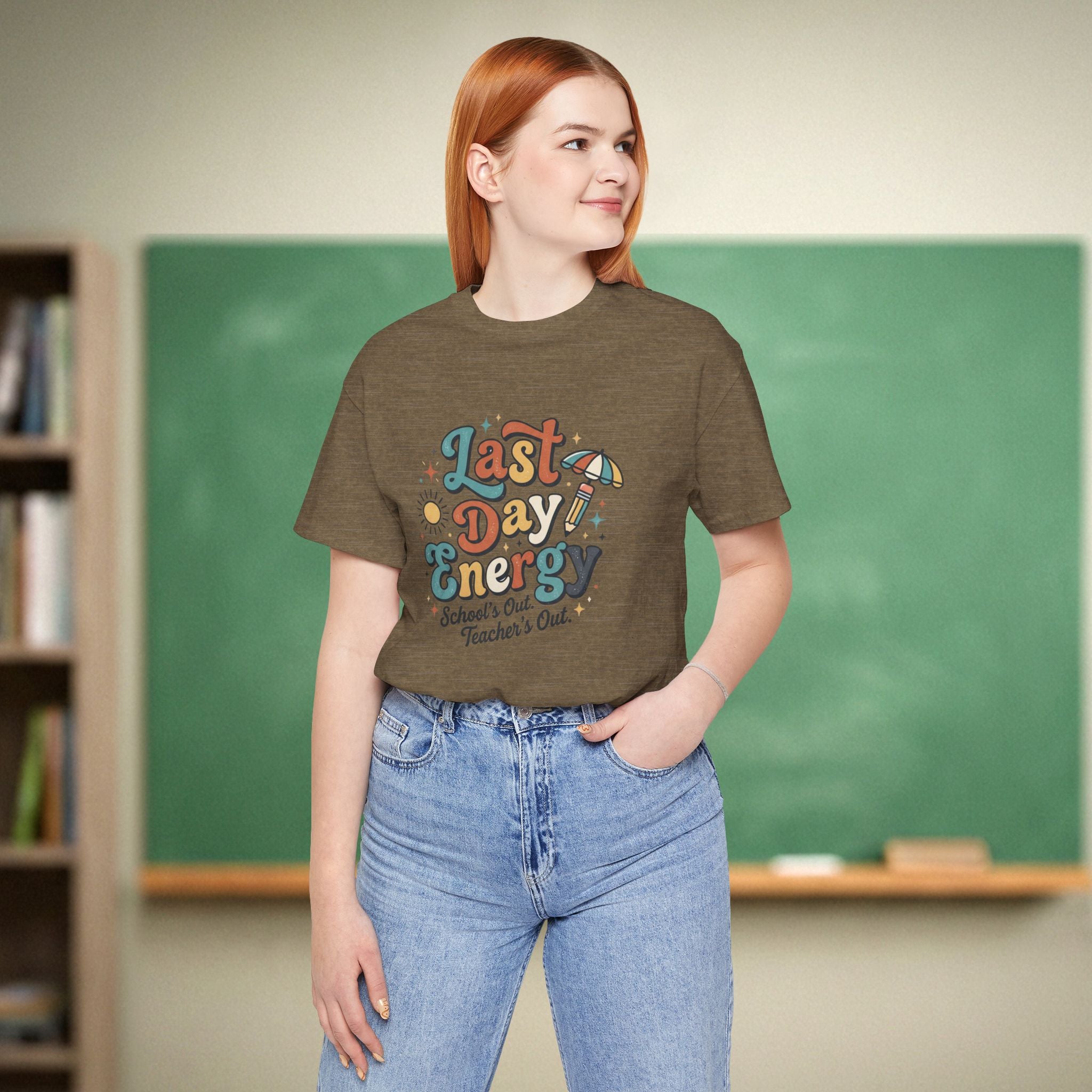 Last Day Energy Teacher Shirt | School’s Out Teacher’s Out Tee | End of Year Teacher Shirt