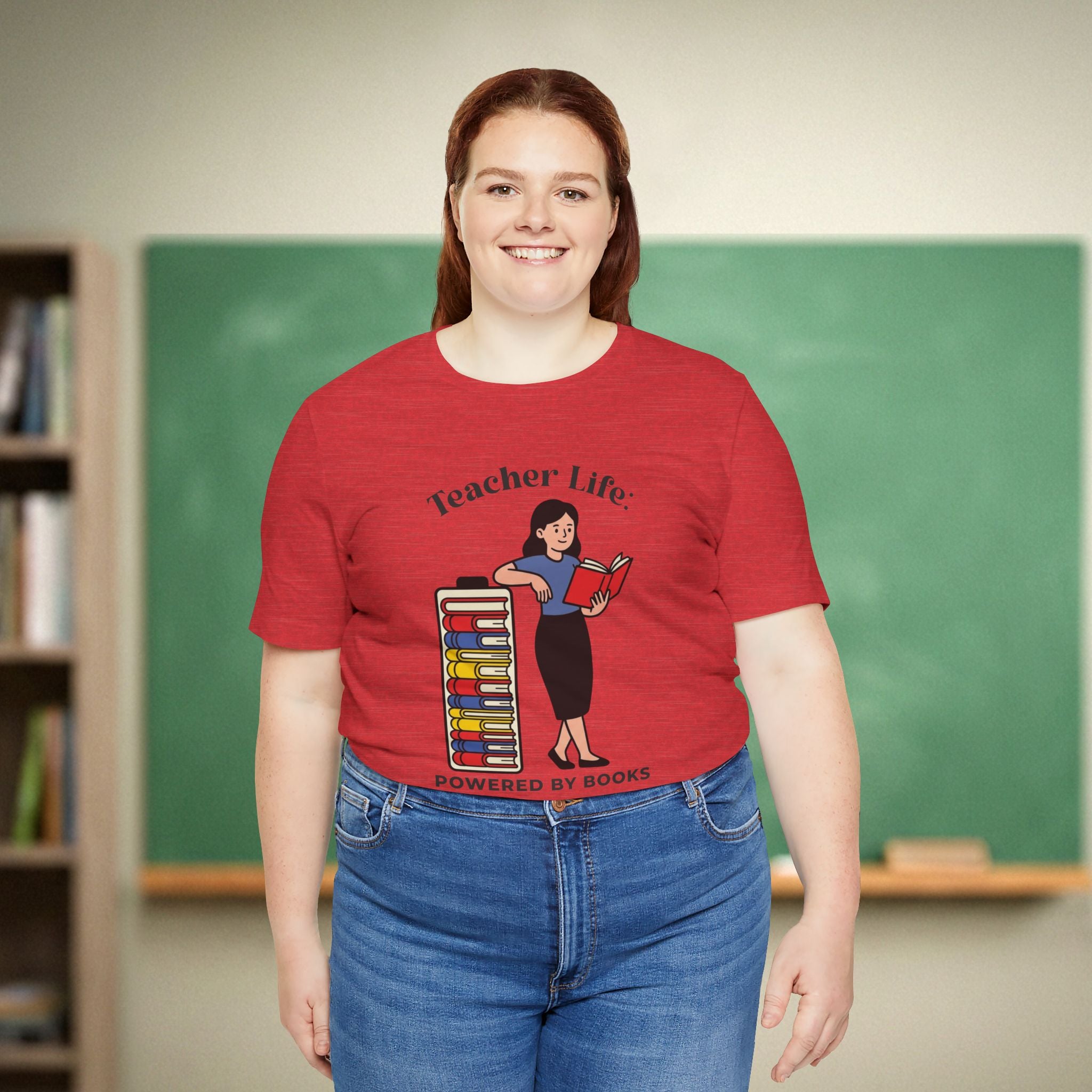 Teacher Life:Powered By Books T-Shirt