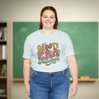Groovy Era Teacher Shirt | Retro Floral Teacher Tee | Bella Canvas 3001