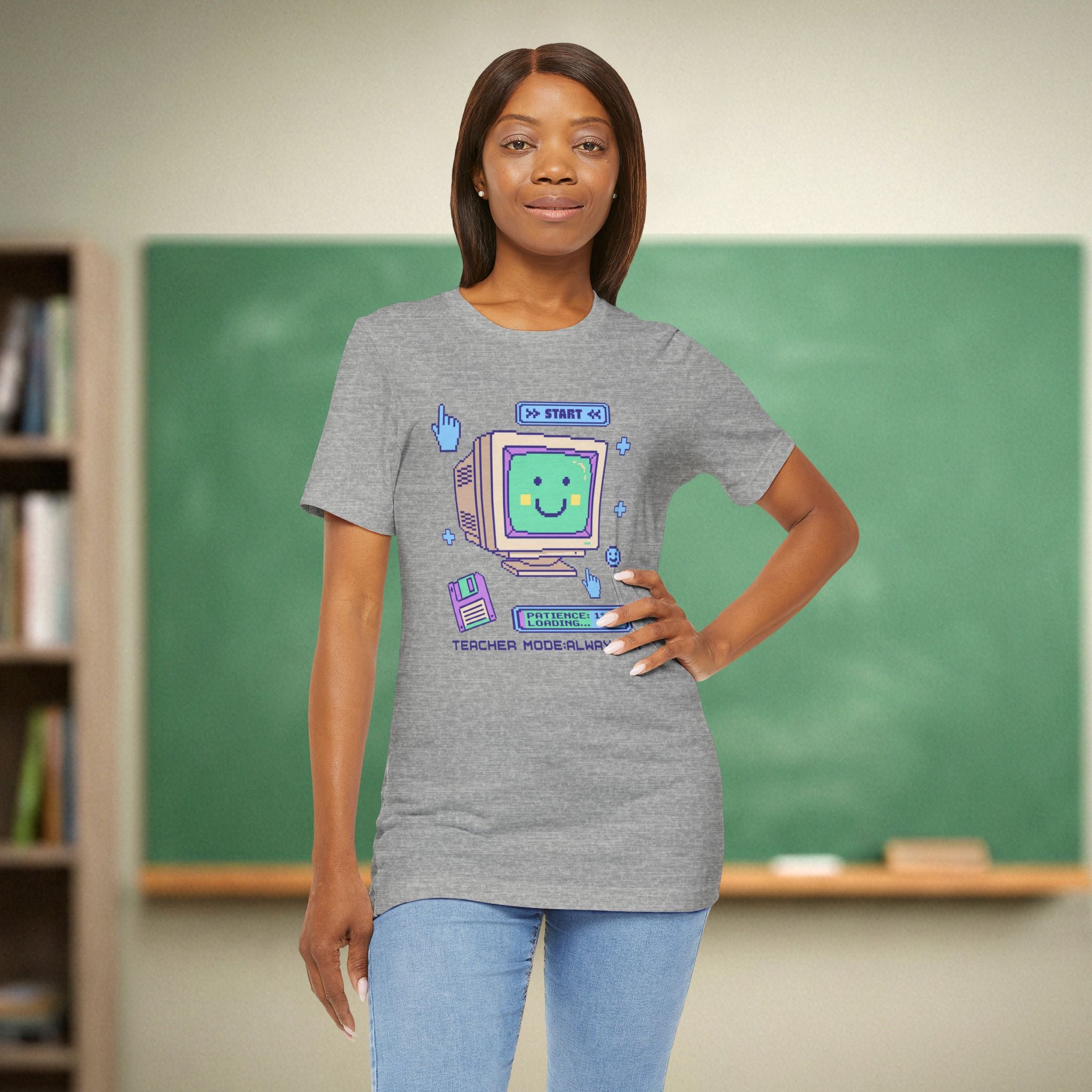 Teacher Mode Always On | Retro Teacher Shirt | Funny Teacher Gift | Vintage Teacher Tee