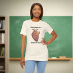 Teaching is a Work of Heart | New Teacher Shirt | Bella Canvas 3001