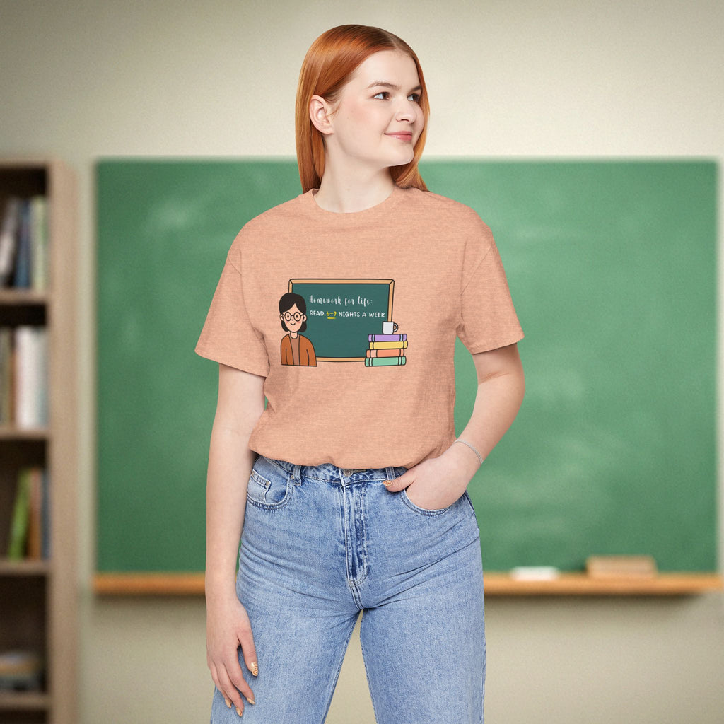 Homework for Life Read | Reading Teacher Shirt | Bella Canvas 3001