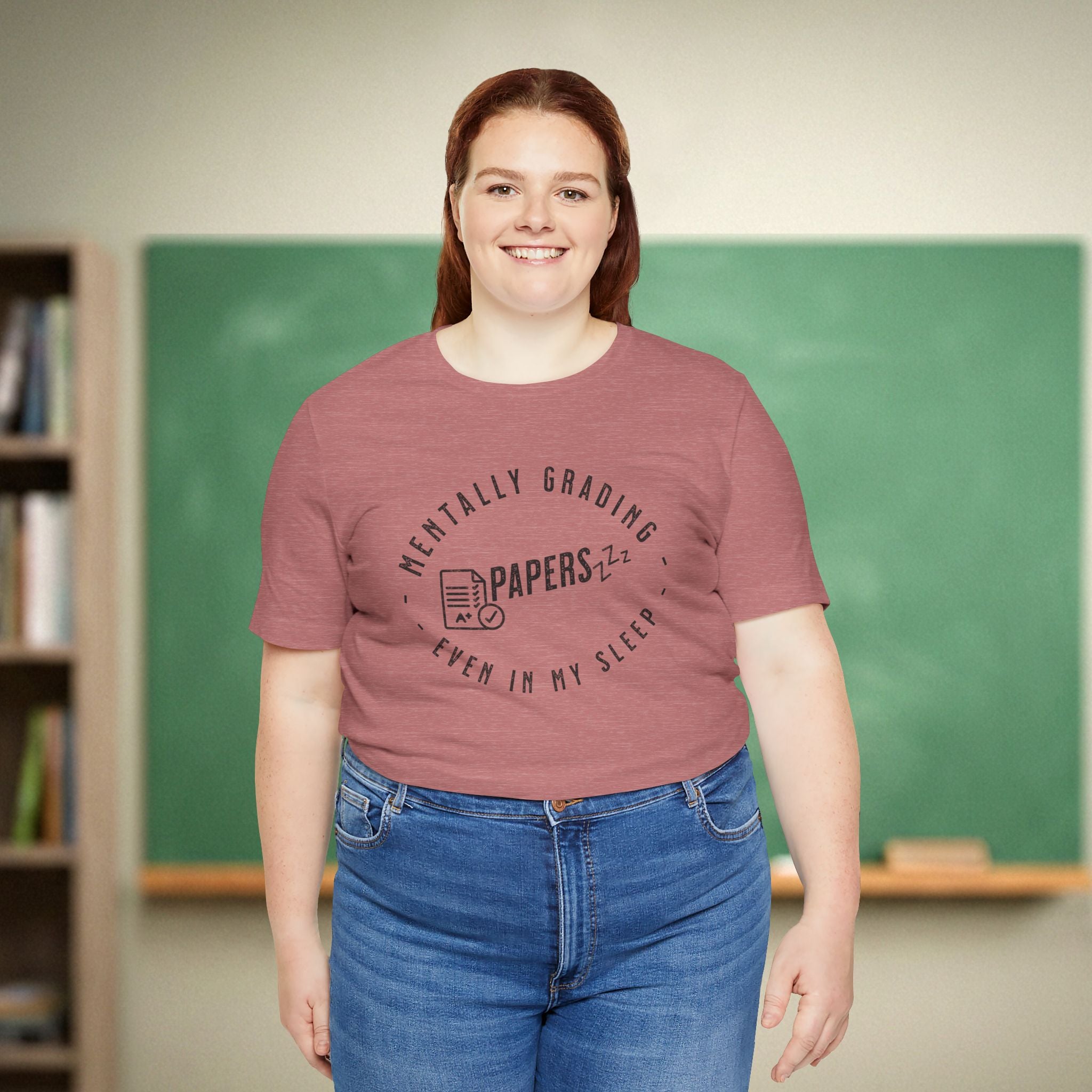 Mentally Grading Papers in My Sleep Teacher Shirt | Funny Grading Tee | Funny Teacher Tee