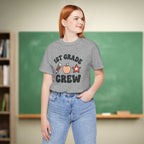 1st Grade Crew Shirt | Retro First Grade Teacher Tee | Aesthetic Teacher Team Shirt | Bella Canvas 3001