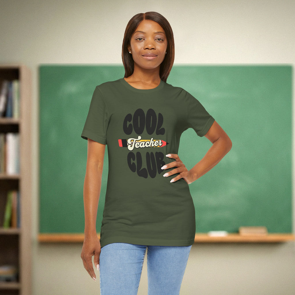 Cool Teacher Club | Trendy Teacher Shirt | Bella Canvas 3001