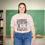 Running on 1% & Iced Coffee | Premium Teacher Tee 🍎