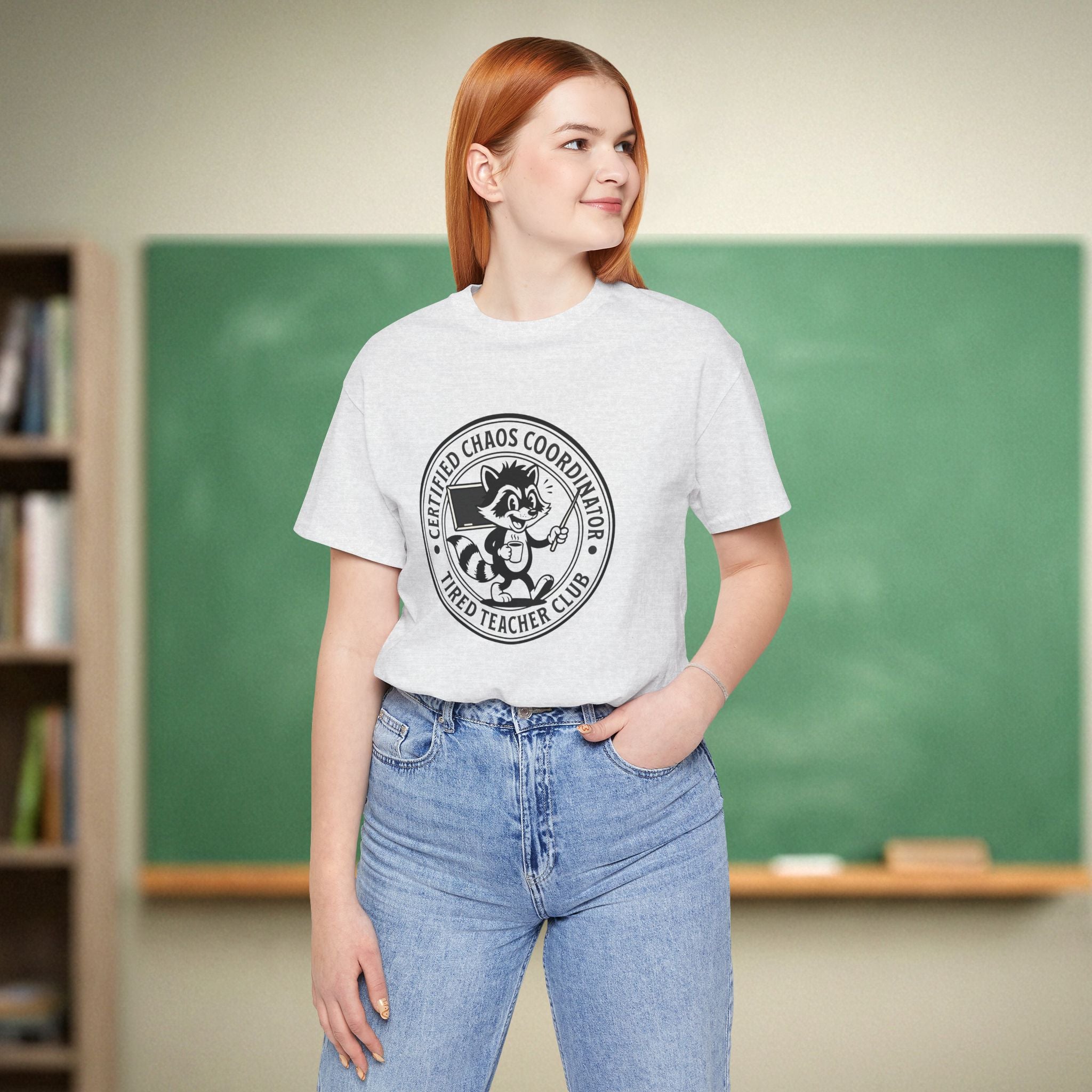 Certified Chaos Coordinator Teacher Shirt | Tired Teacher Club Tee | Bella Canvas 3001