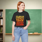 Teach Love Grow Inspire Nurture Teacher Shirt | Retro Groovy Teacher Tee | Bella Canvas 3001