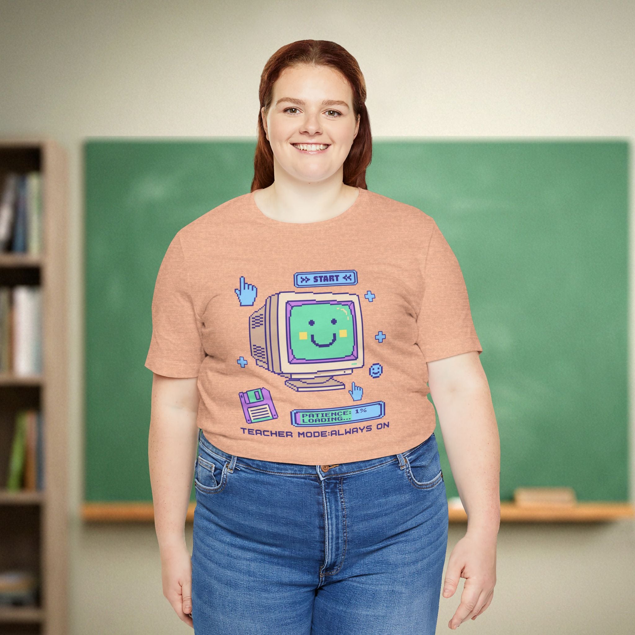 Teacher Mode Always On | Retro Teacher Shirt | Funny Teacher Gift | Vintage Teacher Tee