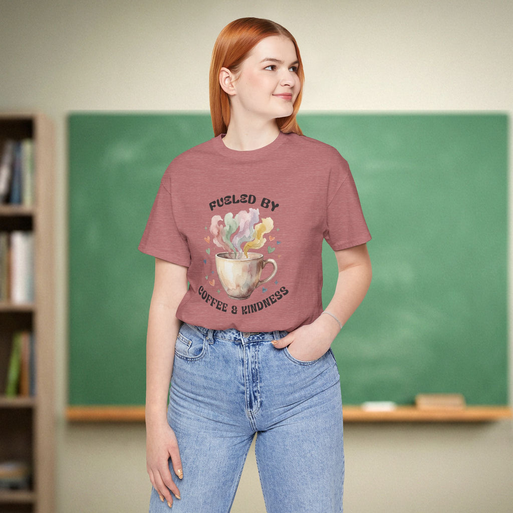 Fueled by Coffee and Kindness | Coffee Lover Teacher Shirt
