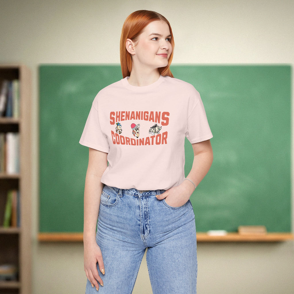 Shenanigans Coordinator Teacher Shirt | Retro Cartoon Classroom Tee | Funny Teacher Gift