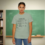 Fluent In Coffee and Grading Teacher Shirt | Funny Teacher Humor Tee | Inside Voices Attempted