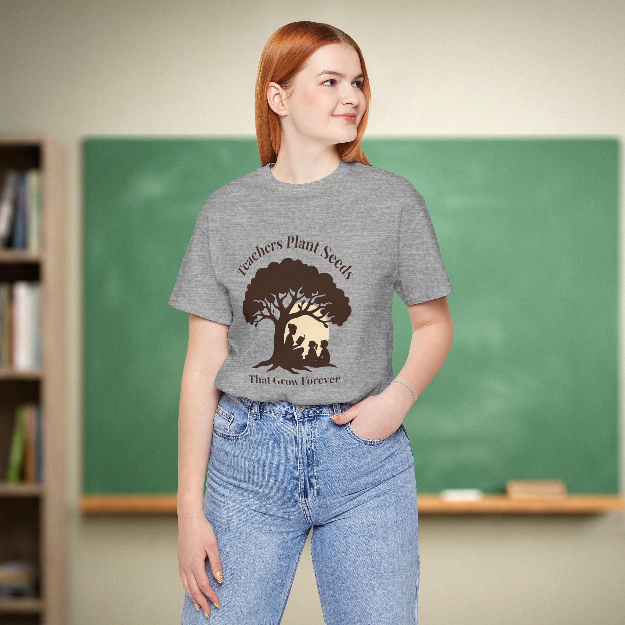 Teachers Plant Seeds That Grow Forever Shirt | Inspirational Teacher Gift Tee | Literacy & Growth