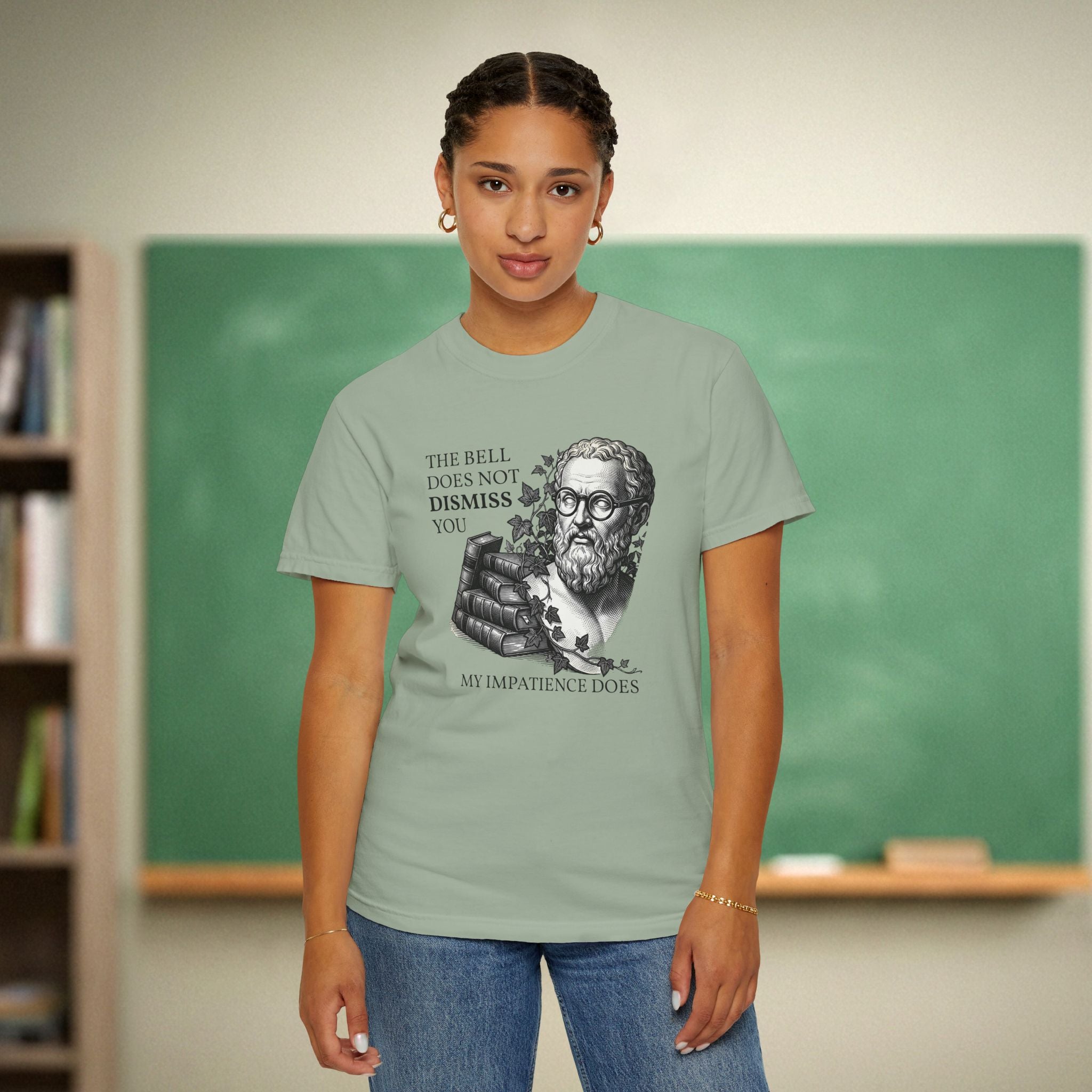 The Bell Does Not Dismiss You Teacher Shirt | Funny Philosophy Classroom Tee