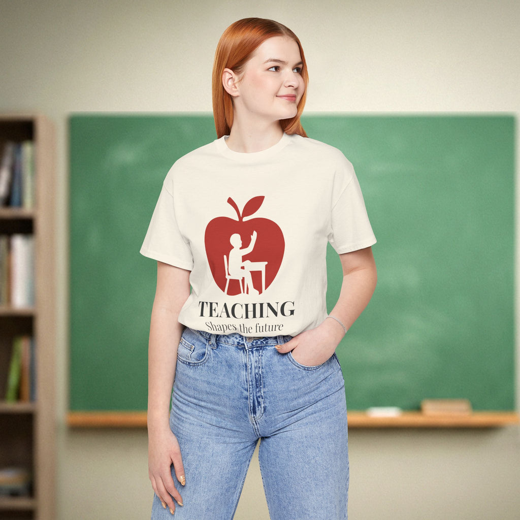Teaching Shapes the Future | Inspirational Teacher Shirt | Bella Canvas 3001