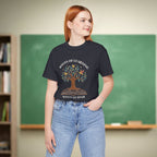 Roots of Learning Wings to Soar | Inspirational Teacher Shirt | Bella Canvas 3001