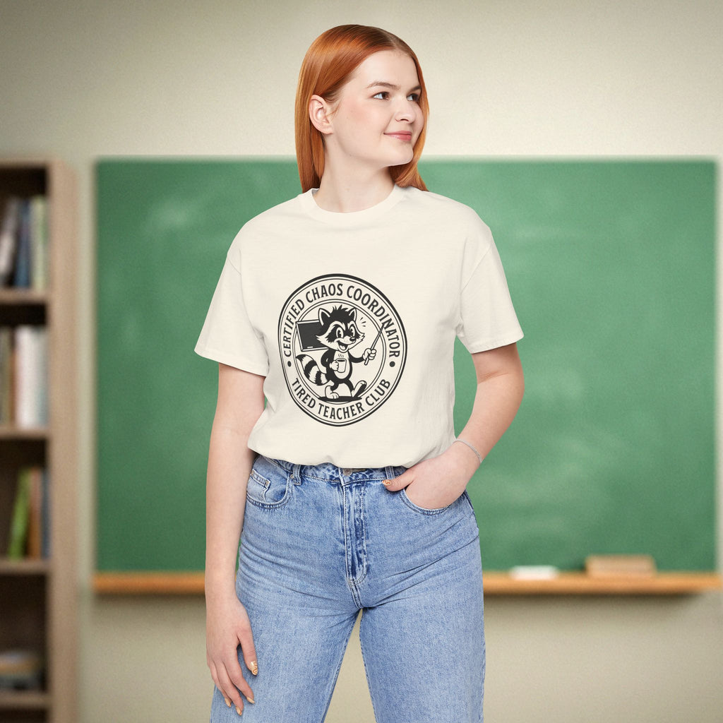 Certified Chaos Coordinator Teacher Shirt | Tired Teacher Club Tee | Bella Canvas 3001