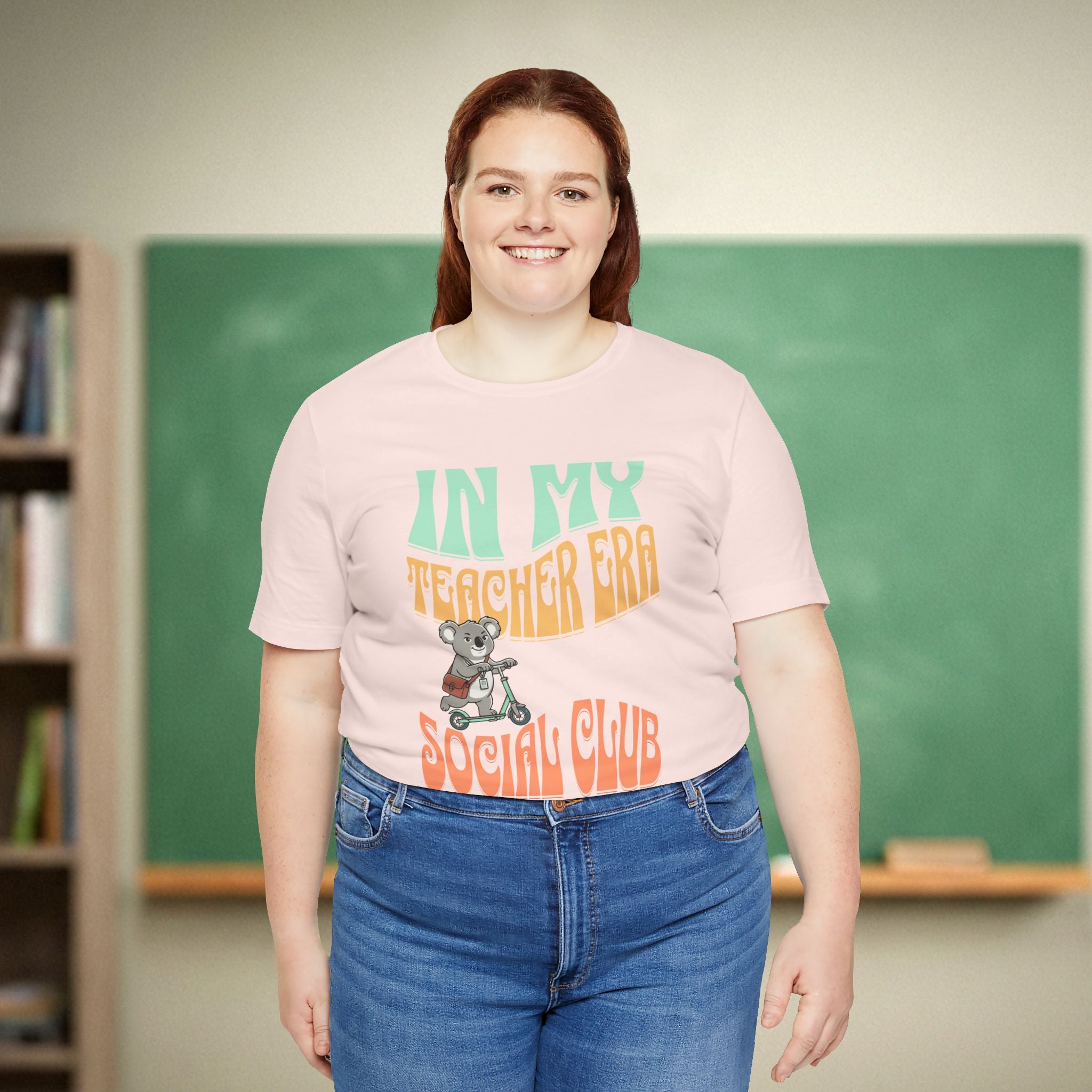 In My Teacher Era Koala Shirt | Retro Teacher Social Club Tee | Groovy Mascot Teacher Shirt | Bella Canvas 3001